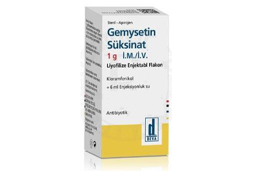 GEMYSETIN SUKSINAT 1 G I.M./I.V. ENJEKSIYONLUK COZELTI HAZIRLAMAK ICIN LIYOFILIZE TOZ (1 FLAKON)